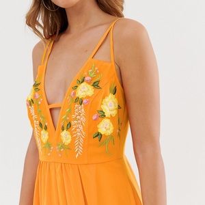 🆕 ASOS Embroidered Maxi